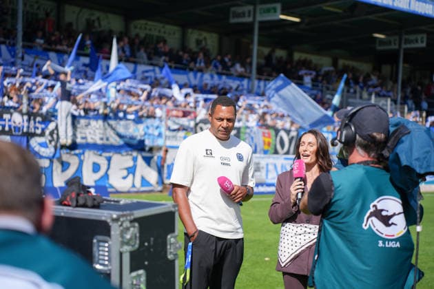 German Soccer, 3rd Division, Matchday 4, Hänsch Arena, SV Meppen vs. 1. FC Saarbrücken; Olufemi Smith, Athletic Director, SV Meppen Copyright: xMichelxWittex