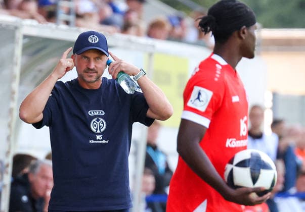 September 5, 2026, Germany, Stuttgart, Soccer, Regionalliga Südwest, SV Stuttgarter Kickers vs. 1. FSV Mainz 05 II, Mainz Coach Benjamin Hoffmann