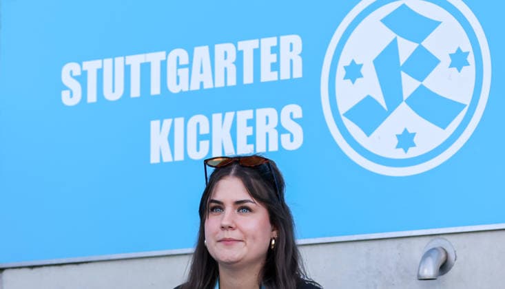 September 5, 2026, Germany, Stuttgart, Soccer, Regionalliga Südwest, SV Stuttgarter Kickers vs. 1. FSV Mainz 05 II, Jule Giesemann, Kickers Media and Communications