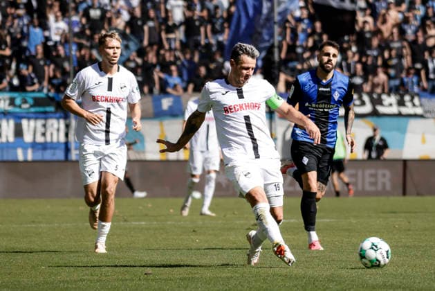 September 5, 2026, xhettx, Soccer 3rd Division, SV Waldhof Mannheim vs. SC Verl (Niko Kijewski, SC Verl), 19 is the goalkeeper