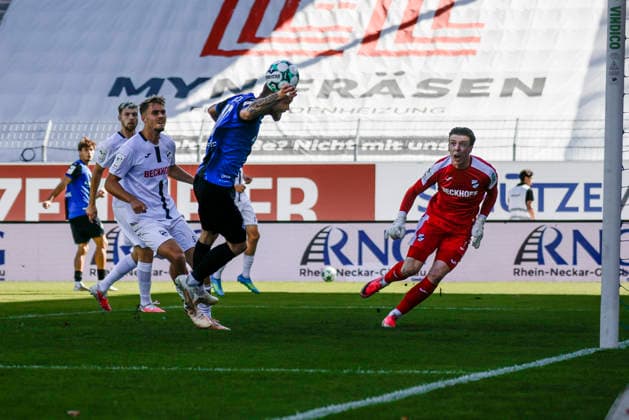 September 5, 2026, xhettx, Soccer 3rd Division, SV Waldhof Mannheim vs. SC Verl – Julian Ulbricht of SV Waldhof Mannheim had a great chance in the 10th minute but missed the ball