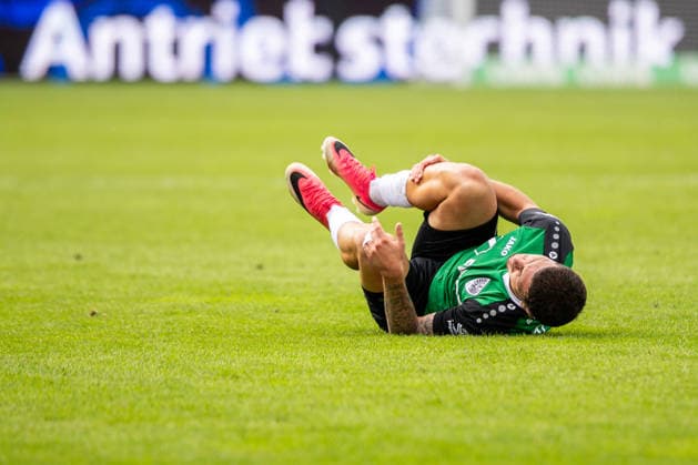 Leon Tasov, SC Preussen Münster, 29, goes down GER, SC Preussen Münster vs. TSV Havelse, Soccer, 3rd League, Matchday 4, 2026–2027 season, September 5, 2026 DFL regulations prohibit the use of photographs as image sequences and or quasi-video GER, SC Preussen Münster vs. TSV Havelse, soccer, 3rd League, Matchday 4, 2026–2027 season, September 5, 2026, Münster Copyright: xEibner-Pressefoto JanxRollingerx EP_JSK
