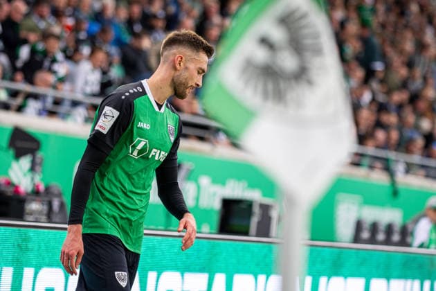 Felix Higl, SC Preussen Münster, 33, is annoyed (GER), SC Preussen Münster vs. TSV Havelse, Soccer, 3rd Division, Matchday 4, 2026–2027 Season, September 5, 2026 DFL regulations prohibit the use of photographs as image sequences and or quasi-video GER, SC Preussen Muenster vs. TSV Havelse, Soccer, 3rd Division, Matchday 4, 2026–2027 season, September 5, 2026, Münster Copyright: xEibner-Pressefoto JanxRollingerx EP_JSK