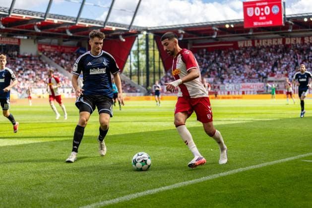 Football, 3rd Division, SSV Jahn Regensburg v MSV Duisburg