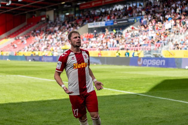 September 5, 2026, Soccer, GER, Season, 3rd Division, 2026–2027 Season, Matchday 4, SSV Jahn Regensburg vs. MSV Duisburg: Celebrations after Lucas Hermes’s 1–0 goal for SSV Jahn Regensburg. DFL regulations prohibit any use of photographs as image sequences and or quasi-video.