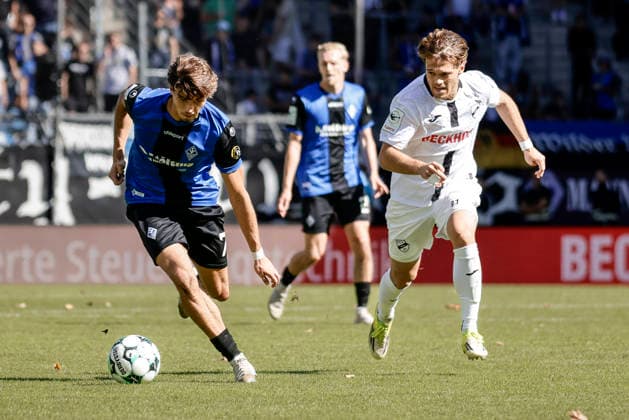 September 5, 2026, xhettx, Soccer 3rd Division, SV Waldhof Mannheim vs. SC Verl, Lovis Bierschenk (SV Waldhof Mannheim), No. 7 runs onto the ball