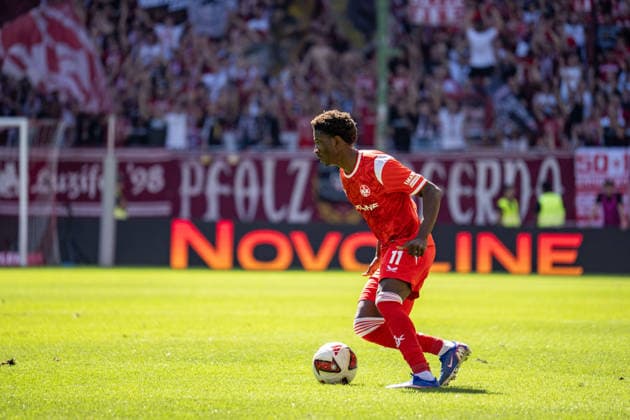 05.09.2026, xdaymx, Fussball 2.Bundesliga, 1.FC Kaiserslautern - SV Darmstadt 98. Ibrahim KanatÃ (1.FC Kaiserslautern) mit einem Dribbling Kaiserslautern *** September 5, 2026, xdaymx, Soccer, 2. Bundesliga, 1. FC Kaiserslautern vs. SV Darmstadt 98, Ibrahim Kanat, 1. FC Kaiserslautern with a dribble, Kaiserslautern