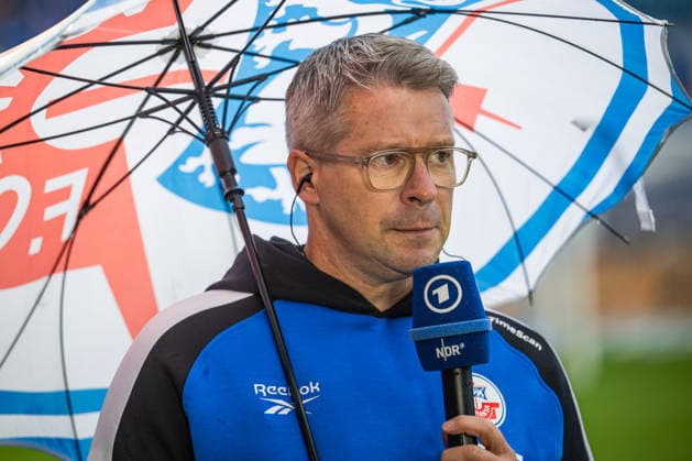 Rostock, Germany, September 5, 2026, 3rd League 2026–2027, Matchday 4: FC Hansa Rostock vs. SV Wehen Wiesbaden. Pictured: Hansa Rostock CEO Ronald Ronny Maul in an NDR interview. DFB and DFL regulations prohibit any use of photographs as image sequences and or quasi-video. Copyright: xFotostandx xVoelkerx