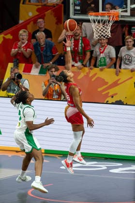 Nina Aho of Hungary, age 10, making a layup, GER, Nigeria vs. Hungary, Basketball, 2026 FIBA Women’s World Cup, Group Stage, Matchday 2, September 5, 2026, GER, Nigeria vs. Hungary, Basketball, 2026 FIBA Women’s World Cup, Group Stage, Matchday 2, September 5, 2026, Berlin Copyright: xEibner-Pressefoto MaxxVincenx EP_MVN