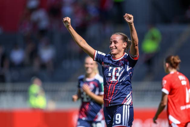 GER, Mainz, FSV Mainz 05 vs 1. FC Köln, Google Pixel Frauen Bundesliga, Fussball, DFB, Spielzeit 2026 2027, Bruchwegstadion, 3. Spieltag im Bild: Vanessa Leimenstoll (FC Köln Frauen 29), Tor, Jubel und Freude, Emotionen, 0:3 DFB DFL REGULATIONS PROHIBIT ANY USE OF PHOTOGRAPHS AS IMAGE SEQUENCES AND OR QUASI-VIDEO, 05.09.2026 *** GER, Mainz, FSV Mainz 05 vs. 1. FC Köln, Google Pixel Women s Bundesliga, Soccer, DFB, 2026–2027 Season, Bruchwegstadion, Matchday 3 in Pictures: Vanessa Leimenstoll (FC Köln Women), 29, Goal, Celebration and joy, emotions, 0–3 DFB DFL REGULATIONS PROHIBIT ANY USE OF PHOTOGRAPHS AS IMAGE SEQUENCES AND OR QUASI-VIDEO, September 5, 2026 Copyright: HMBxMedia HendrikxHamelau