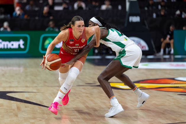 Reka Lelik of Hungary, 21, dribbling past Victoria Macaulay of Nigeria, 25, GER, Nigeria vs. Hungary, Basketball, 2026 FIBA Women’s World Cup, Group Stage, Matchday 2, September 5, 2026, GER, Nigeria vs. Hungary, basketball, FIBA Women’s World Cup 2026, group stage, Matchday 2, September 5, 2026, Berlin Copyright: xEibner-Pressefoto MaxxVincenx EP_MVN
