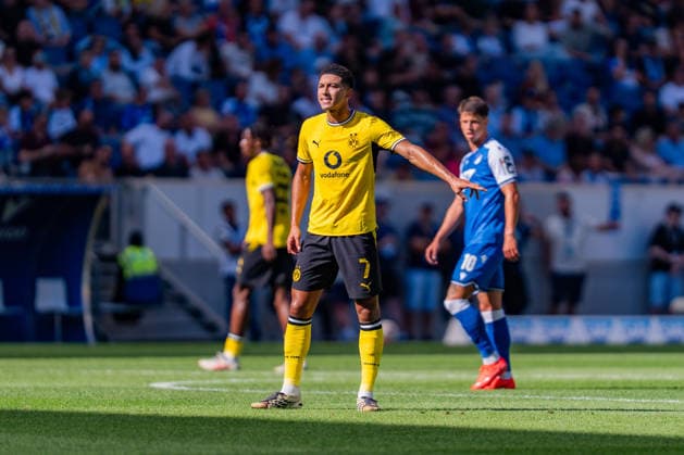 1. Bundesliga, 2. Spieltag, TSG 1899 Hoffenheim vs. Borussia Dortmund am 05.09.2026 Jobe Bellingham WICHTIGER HINWEIS: Gemäß den Vorgaben der DFL und des DFB ist es untersagt, in dem Stadion und oder vom Spiel angefertigte Fotoaufnahmen in Form von Sequenzbildern und oder videoähnlichen Fotostrecken zu verwerten bzw. verwerten zu lassen. *** Bundesliga 1, Matchday 2, TSG 1899 Hoffenheim vs. Borussia Dortmund on September 5, 2026, Jobe Bellingham IMPORTANT NOTICE: In accordance with DFL and DFB regulations, it is prohibited to use or allow the use of photographs taken in the stadium and or during the game in the form of sequential images and or video-like photo sequences Copyright: xBahhoxKarax