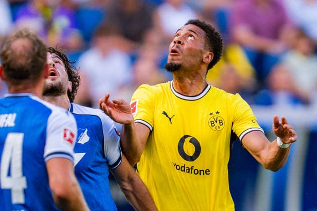 1. Bundesliga, 2. Spieltag, TSG 1899 Hoffenheim vs. Borussia Dortmund am 05.09.2026 Felix Nmecha WICHTIGER HINWEIS: Gemäß den Vorgaben der DFL und des DFB ist es untersagt, in dem Stadion und oder vom Spiel angefertigte Fotoaufnahmen in Form von Sequenzbildern und oder videoähnlichen Fotostrecken zu verwerten bzw. verwerten zu lassen. *** Bundesliga 1, Matchday 2, TSG 1899 Hoffenheim vs. Borussia Dortmund on September 5, 2026 Felix Nmecha IMPORTANT NOTICE In accordance with the guidelines of the DFL and the DFB, it is prohibited to use or allow the use of photographs taken in the stadium and or during the match in the form of sequential images and or video-like photo series. Copyright: xBahhoxKarax