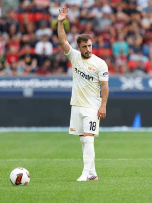 LEVERKUSEN, GERMANY - SEPTEMBER 5, 2026: Josip Juranovi c (1. FC Union Berlin, 18) during the German Bundesliga match on gameday 2 between Bayer 04 Leverkusen vs. 1. FC Union Berlin at BayArena on September 5, 2026 in Leverkusen, Germany. DFL REGULATIONS PROHIBIT ANY USE OF PHOTOGRAPHS AS IMAGE SEQUENCES AND OR QUASI-VIDEO. Northrhine-Westphalia Germany Copyright: xAxelxKohringx