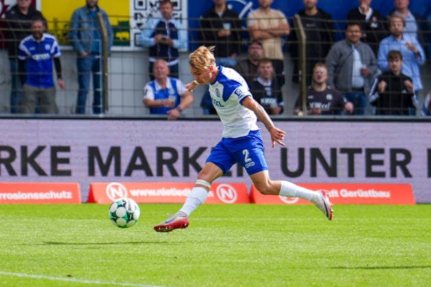 German Soccer, 3rd Division, Matchday 4, Hänsch Arena, SV Meppen vs. 1 FC Saarbrücken Dominique Domröse SV Meppen, 2 Copyright: xMichelxWittex