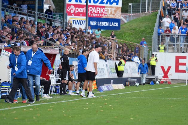 German Soccer, 3rd Division, Matchday 4, Hänsch Arena, SV Meppen vs. 1 FC Saarbrücken; Lucas Beniermann, Coach, SV Meppen Copyright: xMichelxWittex