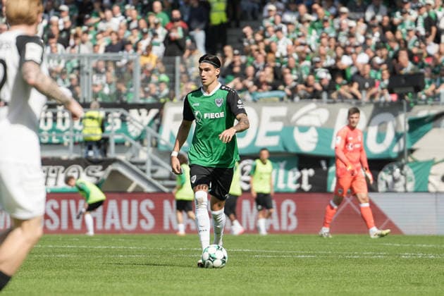 Germany 3rd Division 2026–2027, Matchday 4: SC Preußen Münster vs. TSV Havelse, Saturday, September 5, 2026, LVM Preußenstadion, Münster, North Rhine-Westphalia, Germany; Antonio Tikvic, SC Preußen Münster, 4 on the ball Copyright: xMerlexKölkingx