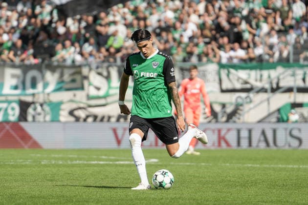Germany 3rd Division 2026–2027, Matchday 4: SC Preußen Münster vs. TSV Havelse, Saturday, September 5, 2026, LVM Preußenstadion, Münster, North Rhine-Westphalia, Germany; Antonio Tikvic, SC Preußen Münster, No. 4 on the ball Copyright: xMerlexKölkingx
