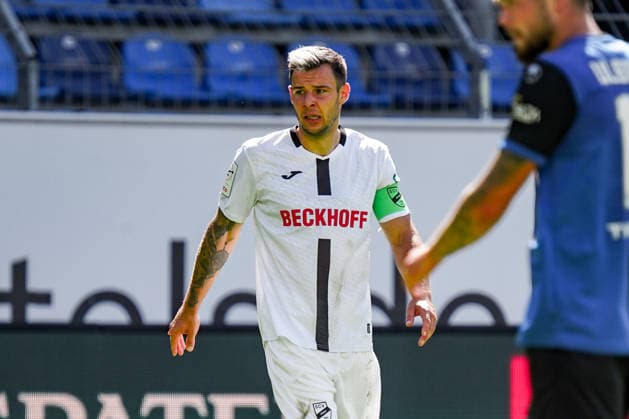 Germany Soccer Season 2026–2027, 3rd Division, Matchday 4, SV Waldhof Mannheim 07 vs. SC Verl, Carl Benz Stadium, Mannheim, Niko Kijewski (SC Verl), 19, facial expressions, emotions, Mannheim, Carl Benz Stadium, Germany Copyright: xBennetxLongx