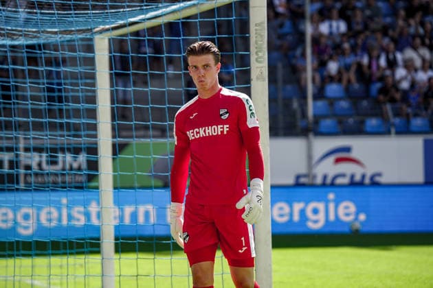Germany Soccer Season 2026–2027, 3rd Division, Matchday 4, SV Waldhof Mannheim 07 vs. SC Verl, Carl Benz Stadium, Mannheim, Timo Schlieck (SC Verl), 1 facial expression, emotion, Mannheim, Carl Benz Stadium, Germany Copyright: xBennetxLongx