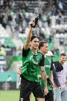 Germany 3rd Division 2026–2027, Matchday 4: SC Preußen Münster vs. TSV Havelse, Saturday, September 5, 2026, LVM Preußenstadion, Münster, North Rhine-Westphalia, Germany; Antonio Tikvic, SC Preußen Münster; 4—post-game joy and emotions Copyright: xMerlexKölkingx