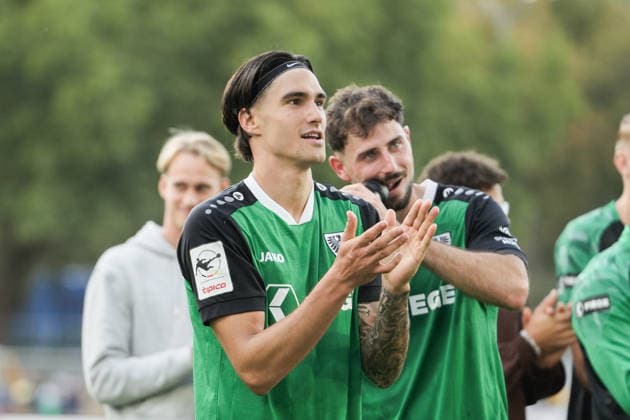 Germany 3rd Division 2026–2027, Matchday 4: SC Preußen Münster vs. TSV Havelse, Saturday, September 5, 2026, LVM Preußenstadion, Münster, North Rhine-Westphalia, Germany; Antonio Tikvic (SC Preußen Münster), 4; Lucas Zeller (SC Preußen Münster), 5; after the game Copyright: xMerlexKölkingx