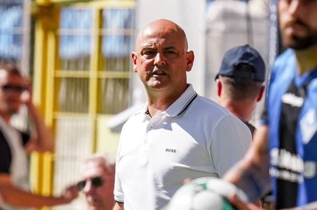 Germany Soccer Season 2026–2027, 3rd Division, Matchday 4, SV Waldhof Mannheim 07 vs. SC Verl, Carl Benz Stadium, Mannheim; Rui Mota, Coach; SV Waldhof Mannheim portrait photo; portrait; individual shot; facial expressions; Carl Benz Stadium, Mannheim, Germany Copyright: xBennetxLongx