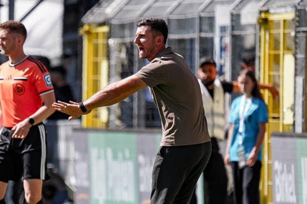 Germany Soccer Season 2026–2027, 3rd Division, Matchday 4, SV Waldhof Mannheim 07 vs. SC Verl, Carl Benz Stadium, Mannheim, Orest Shala (Coach), SC Verl, Gestures, Emotion, Mannheim, Carl Benz Stadium, Germany Copyright: xBennetxLongx