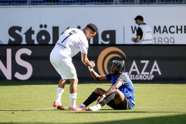 September 5, 2026, xhettx, Soccer 3rd Division, SV Waldhof Mannheim vs. SC Verl (Amin Farouk), 7 at Owono Keumo SV Waldhof Mannheim, 17