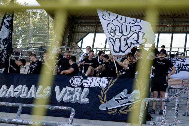 September 5, 2026, xhettx, Soccer 3rd Division, SV Waldhof Mannheim vs. SC Verl – Jubilation after the final whistle in Verl