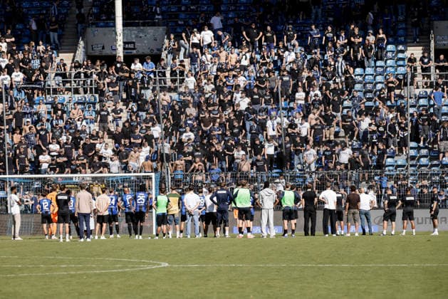 September 5, 2026, xhettx, Soccer 3rd Division, SV Waldhof Mannheim vs. SC Verl: Waldhof in front of their home fans—a mix of cheers and boos