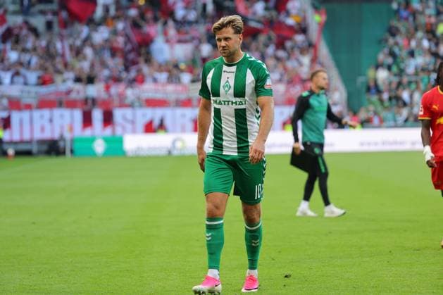 05.09.26, GER, Fussball, 1.FBL Männer, 2. Spieltag, Saison2026 2027, SV Werder Bremen vs. RB Leipzig Halbzeitpause 1:0. Niclas Füllkrug Niclas Fuellkrug (SV Werder Bremen 10) Bremen Weserstadion Bremen Germany *** 05 09 26, GER, Soccer, 1st Division Men, Matchday 2, 2026–2027 Season, SV Werder Bremen vs. RB Leipzig, Halftime 1–0, Niclas Füllkrug, Niclas Füllkrug, SV Werder Bremen 10, Bremen, Weserstadion, Bremen, Germany Copyright: xnordphotoxGmbHx xTauchnitzx