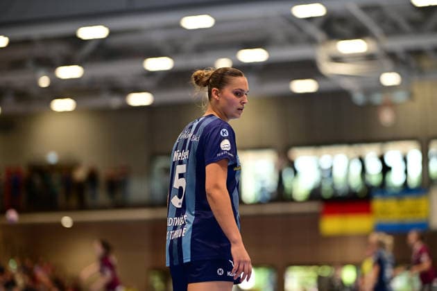 Handball I Women I 2026–2027 Season I Bundesliga I Matchday 2 I Buxtehuder SV vs. HC Leipzig I September 5, 2026 Maj Nielsen 5, Buxtehuder Sportverein, Buxtehude Halle Nord, New Lower Saxony, Germany Copyright: xLobeca FelixxWeißbergx
