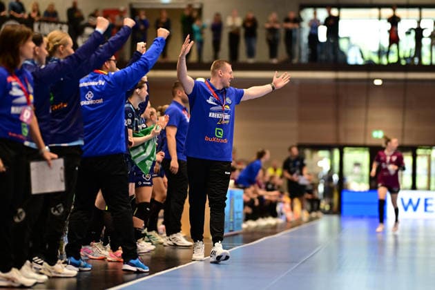 Handball I Women I 2026–2027 Season I Bundesliga I Matchday 2 I Buxtehuder SV vs. HC Leipzig I September 5, 2026 Jonas Schlender Buxtehuder Sportverein Buxtehude Halle Nord New Lower Saxony Germany Copyright: xLobeca FelixxWeißbergx