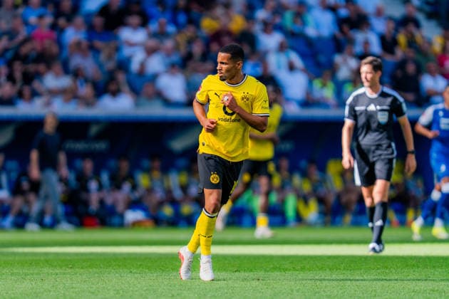 1. Bundesliga, 2. Spieltag, TSG 1899 Hoffenheim vs. Borussia Dortmund am 05.09.2026 Ethan Nwaneri WICHTIGER HINWEIS: Gemäß den Vorgaben der DFL und des DFB ist es untersagt, in dem Stadion und oder vom Spiel angefertigte Fotoaufnahmen in Form von Sequenzbildern und oder videoähnlichen Fotostrecken zu verwerten bzw. verwerten zu lassen. *** Bundesliga 1, Matchday 2, TSG 1899 Hoffenheim vs. Borussia Dortmund on September 5, 2026 Ethan Nwaneri IMPORTANT NOTICE In accordance with the guidelines of the DFL and the DFB, it is prohibited to use or allow the use of photographs taken in the stadium and or during the game in the form of image sequences and or video-like photo series. Copyright: xBahhoxKarax