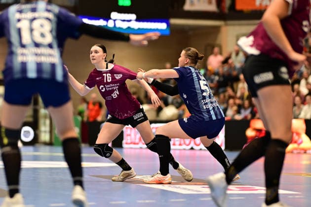 Handball I Women I 2026–2027 Season I Bundesliga I Matchday 2 I Buxtehuder SV vs. HC Leipzig I September 5, 2026 Lisa Lammich 76, HC Leipzig Lin Luck 51, Buxtehuder Sportverein, Buxtehude, Halle Nord, Neu, Lower Saxony, Germany Copyright: xLobeca FelixxWeißbergx