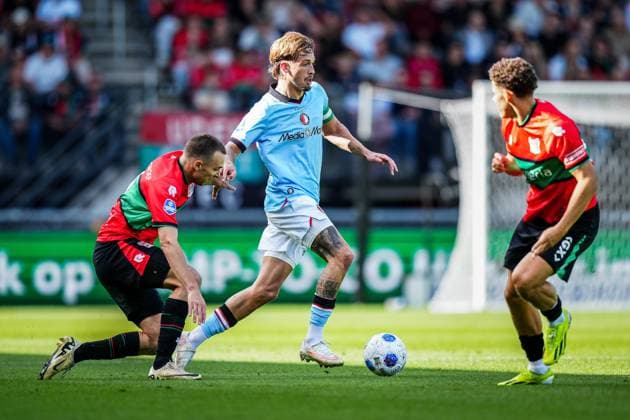NIJMEGEN , 05-09-2026 , Stadium De Goffert , season 2026 2027 , Dutch Eredivisie football , match between NEC Nijmegen and Feyenoord Rotterdam , picture shows Feyenoord player Luciano Valente NEC - Feyenoord  x206499193x Copyright:
