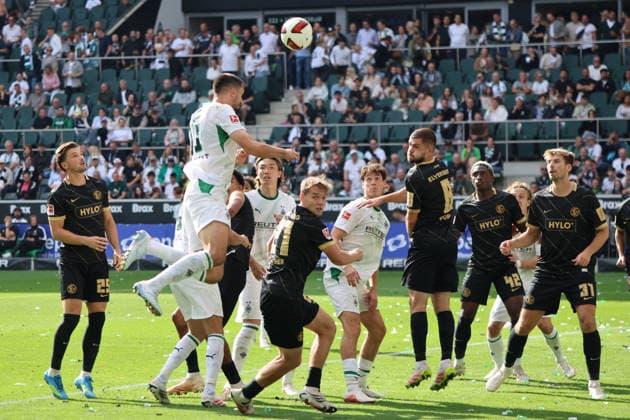 05.09.2026, Fussball, Herren, 1. Bundesliga, Saison 2026 2027, Borussia Mönchengladbach - SV 07 Elversberg, Tim Kleindienst (Borussia Mönchengladbach), Ko Itakura (Borussia Mönchengladbach), Lasse Günther (SV 07 Elversberg), Lukas Petkov (SV 07 Elversberg), Lukasz Poreba (SV 07 Elversberg) Mönchengladbach Ista-Borussia-Park Nordrhein-Westfalen Deutschland (DEU) *** September 5, 2026, Soccer, Men s, Bundesliga 1, 2026–2027 Season, Borussia Mönchengladbach vs. SV 07 Elversberg, Tim Kleindienst, Borussia Mönchengladbach; Ko Itakura, Borussia Mönchengladbach; Lasse Günther, SV 07 Elversberg; Lukas Petkov, SV 07 Elversberg; Lukasz Poreba, SV 07 Elversberg; Mönchengladbach, Ista; Borussia Park, North Rhine-Westphalia, Germany (DEU) Copyright: xSebastianxBachx