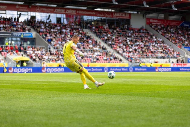 September 5, 2026, Soccer, GER, Season, 3rd Division, 2026–2027 Season, Matchday 4, SSV Jahn Regensburg vs. MSV Duisburg, Maximilian Braune (Duisburg). DFL regulations prohibit any use of photographs as image sequences and or quasi-video.