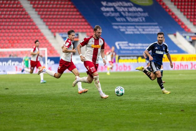 September 5, 2026, Soccer, GER, Season, 3rd Division, 2026–2027 Season, Matchday 4, SSV Jahn Regensburg vs. MSV Duisburg, Lucas Hermes, SSV Jahn Regensburg. DFL regulations prohibit any use of photographs as image sequences and or quasi-video.