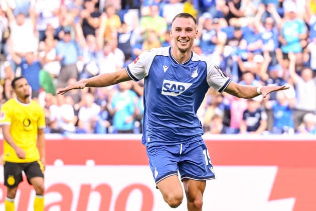 Tim Lemperle (TSG 1899 Hoffenheim) Torjubel, jubelt nach seinem treffer zum 2:0 waehrend des spiels der 1. Bundesliga zwischen TSG Hoffenheim und Borussia Dortmund, SNP Arena am 05. September 2026 in Sinsheim, Deutschland. (Foto von Harry Langer DeFodi Images) +++ Tim Lemperle (TSG 1899 Hoffenheim) celebrates after scoring his team s second goal during the Bundesliga match between TSG Hoffenheim and Borussia Dortmund at SNP Arena on September 5, 2026 in Sinsheim, Germany. (Photo by Harry Langer DeFodi Images) DFB DFL REGULATIONS PROHIBIT ANY USE OF PHOTOGRAPHS AS IMAGE SEQUENCES AND OR QUASI-VIDEO. (Photo by Harry Langer DeFodi Images) DFB DFL REGULATIONS PROHIBIT ANY USE OF PHOTOGRAPHS AS IMAGE SEQUENCES AND OR QUASI-VIDEO. - *** Tim Lemperle of TSG 1899 Hoffenheim celebrates his goal, making the score 2–0, during the Bundesliga 1 match between TSG Hoffenheim and Borussia Dortmund, SNP Arena on September 5, 2026, in Sinsheim, Germany. Photo by Harry Langer, DeFodi Images. Tim Lemperle of TSG 1899 Hoffenheim celebrates after scoring his team’s second goal during the Bundesliga match between TSG Hoffenheim and Borussia Dortmund at SNP Arena on September 5, 2026 in Sinsheim, Germany. Photo by Harry Langer, DeFodi Images. DFB and DFL regulations prohibit any use of photographs as image sequences and or quasi-video. Photo by Harry Langer, DeFodi Images. DFB and DFL regulations prohibit any use of photographs as imSEQUENCES AND OR QUASI-VIDEO
