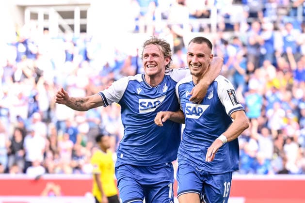 Tim Lemperle (TSG 1899 Hoffenheim) Torjubel, jubelt mit seiner Mannschaft nach treffer zum 2:0 waehrend des spiels der 1. Bundesliga zwischen TSG Hoffenheim und Borussia Dortmund, SNP Arena am 05. September 2026 in Sinsheim, Deutschland. (Foto von Harry Langer DeFodi Images) +++ Tim Lemperle (TSG 1899 Hoffenheim) celebrates after scoring his team s second goal with teammates during the Bundesliga match between TSG Hoffenheim and Borussia Dortmund at SNP Arena on September 5, 2026 in Sinsheim, Germany. (Photo by Harry Langer DeFodi Images) DFB DFL REGULATIONS PROHIBIT ANY USE OF PHOTOGRAPHS AS IMAGE SEQUENCES AND OR QUASI-VIDEO. (Photo by Harry Langer DeFodi Images) DFB DFL REGULATIONS PROHIBIT ANY USE OF PHOTOGRAPHS AS IMAGE SEQUENCES AND OR QUASI-VIDEO. - *** Tim Lemperle of TSG 1899 Hoffenheim celebrates a goal with his teammates after scoring the team s second goal, making the score 2–0, during the Bundesliga 1 match between TSG Hoffenheim and Borussia Dortmund, SNP Arena on September 5, 2026, in Sinsheim, Germany. Photo by Harry Langer, DeFodi Images. Tim Lemperle of TSG 1899 Hoffenheim celebrates with his teammates after scoring his team’s second goal during the Bundesliga match between TSG Hoffenheim and Borussia Dortmund at SNP Arena on September 5, 2026 in Sinsheim, Germany. Photo by Harry Langer, DeFodi Images. DFB and DFL regulations prohibit any use of photographs as image sequences and or quasi-video. Photo by Harry Langer, DeFodi Images. DFB and DFL regulations prohibit any use of photographs as iMSEQUENCES AND OR QUASI-VIDEO