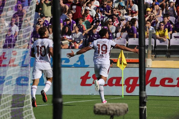 ACF Fiorentina v Torino FC- Campionato Serie A ChÃ Adams of Torino FC celebrates after scoring his team s goal during the Italian Serie A football match between ACF Fiorentina and Torino F.C. ,on September 5 ,2026 at the Artemio-Franchi stadium in Florence. Firenze FI Italy  Copyright: xAndreaxMartinix originalFilename:martini-acffiore260905_np6p4.jpg