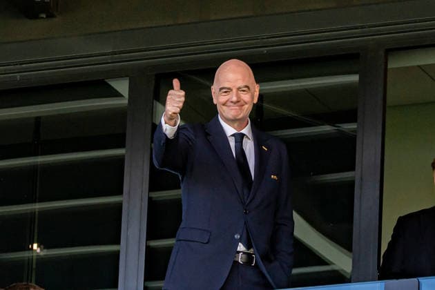 September 5, 2026, Katowice, Silesian Voivodeship, Poland: Gianni Infantino (FIFA President) during the FIFA U20 Womens World Cup Poland 2026 match between Poland versus Argentina at Arena Katowice Stadium Katowice Poland - ZUMAs385 20260905_zsp_s385_016 Copyright: xLeopoldxSoglox