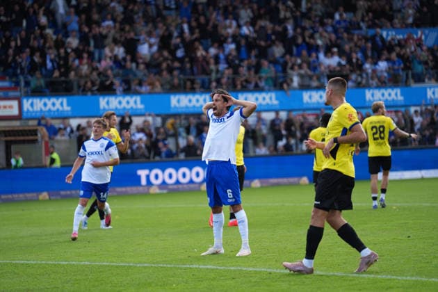 German Soccer, 3rd Division, Matchday 4, Hänsch Arena, SV Meppen vs. 1 FC Saarbrücken; Ersin Zehir (SV Meppen) scores the 6th goal to close the gap; celebration Copyright: xMichelxWittex