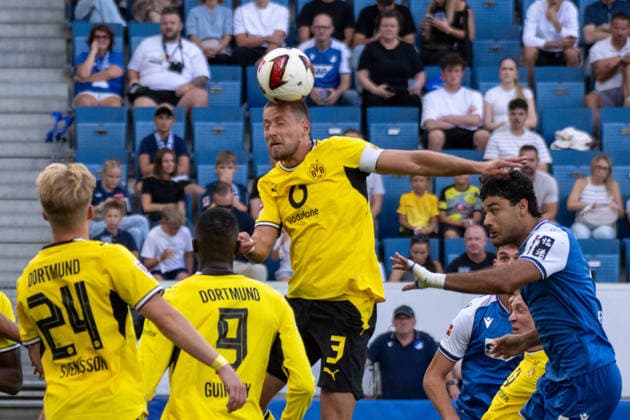 Waldemar Anton (Borussia Dortmund). xettx, Deutschland, Sinsheim, 05.09.2026, Fussball, Bundesliga: TSG 1899 Hoffenheim vs Borussia Dortmund, Saison 2026 2027, 2. Spieltag, SNP Arena DFL DFB REGULATIONS PROHIBIT ANY USE OF PHOTOGRAPHS AS IMAGE SEQUENCES AND OR QUASI-VIDEO. *** Waldemar Anton Borussia Dortmund xettx, Germany, Sinsheim, September 5, 2026, Soccer, Bundesliga TSG 1899 Hoffenheim vs. Borussia Dortmund, 2026–2027 season, Matchday 2, SNP Arena DFL DFB REGULATIONS PROHIBIT ANY USE OF PHOTOGRAPHS AS IMAGE SEQUENCES AND OR QUASI-VIDEO