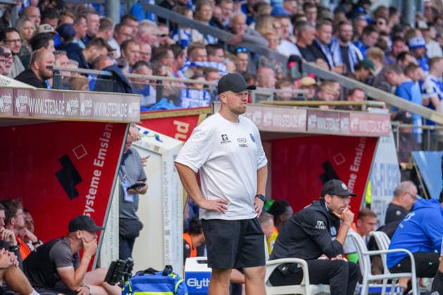 German Soccer, 3rd Division, Matchday 4, Hänsch Arena, SV Meppen vs. 1 FC Saarbrücken; Lucas Beniermann, Coach, SV Meppen Copyright: xMichelxWittex