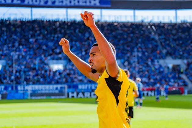 1. Bundesliga, 2. Spieltag, TSG 1899 Hoffenheim vs. Borussia Dortmund am 05.09.2026 Tor zum 2:3 durch Ethan Nwaneri Jobe Bellingham Fabio Silva WICHTIGER HINWEIS: Gemäß den Vorgaben der DFL und des DFB ist es untersagt, in dem Stadion und oder vom Spiel angefertigte Fotoaufnahmen in Form von Sequenzbildern und oder videoähnlichen Fotostrecken zu verwerten bzw. verwerten zu lassen. *** Bundesliga 1, Matchday 2, TSG 1899 Hoffenheim vs. Borussia Dortmund on September 5, 2026; Goal making the score 2–3 by Ethan Nwaneri, Jobe Bellingham, and Fabio Silva. IMPORTANT NOTICE: In accordance with DFL and DFB regulations, it is prohibited to use or allow the use of photographs taken in the stadium and or during the match in the form of sequential images and or video-like photo series Copyright: xBahhoxKarax