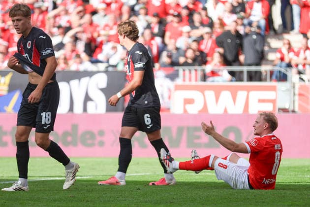 Rot Weiss Essen vs. FC Viktoria Cologne, Soccer, 3rd Division, Matchday 4, 2026–2027 Season, September 5, 2026, Tony Menzel RW Essen Discussion: Rot-Weiss Essen vs. FC Viktoria Cologne, Soccer, 3. Liga, Matchday 4, 2026–2027 Season, September 5, 2026, Essen Copyright: xEibner-Pressefoto JavadxMohammadx EP_JMR