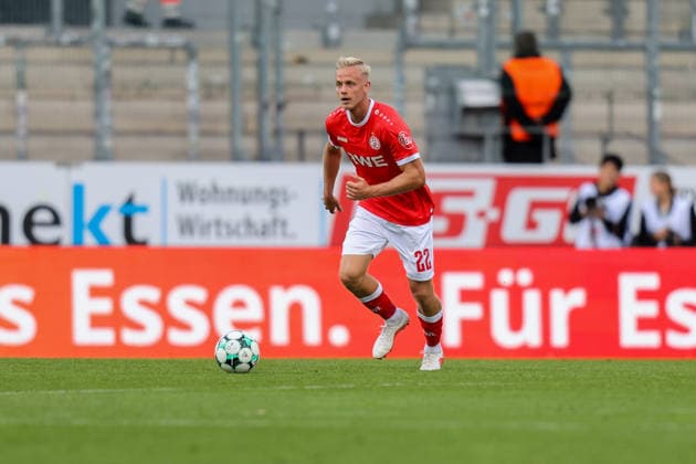 Rot Weiss Essen vs. FC Viktoria Cologne, Soccer, 3rd Division, Matchday 4, 2026–2027 Season, September 5, 2026, Janne Sietan (RW Essen) in the match Rot-Weiss Essen vs. FC Viktoria Cologne, Soccer, 3rd Division, Matchday 4, 2026–2027 Season, September 5, 2026, Essen Copyright: xEibner-Pressefoto JavadxMohammadx EP_JMR